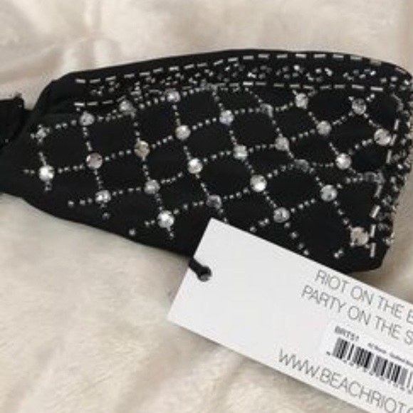 NWT BeachRiot jeweled strapless bandeau bikini top - Picture 5 of 6